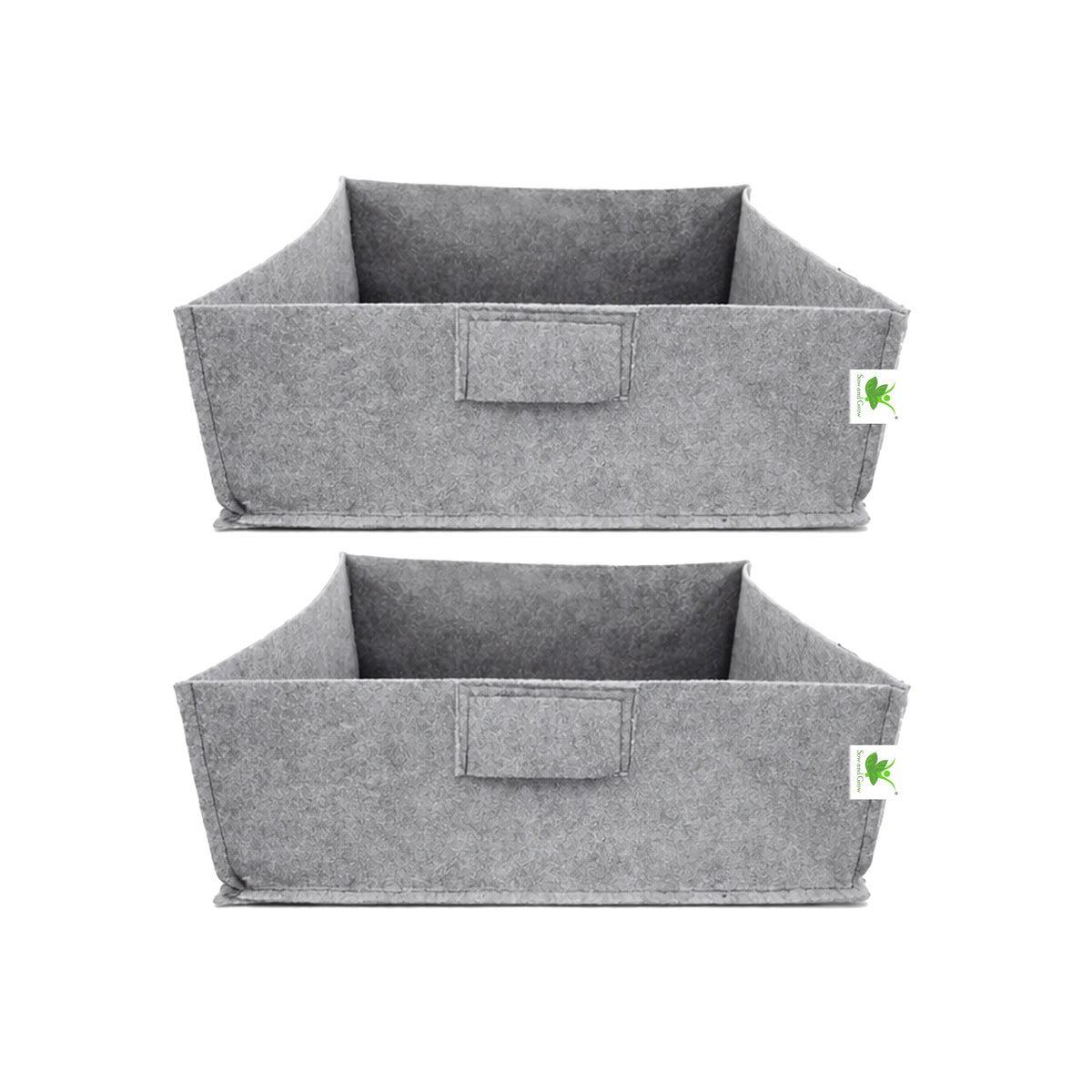 Geo Fabric Grow Bags 400 GSM Size 12x12x6 inches | Heavy Duty for Home, Terrace, Garden - Grow Microgreens, Herbs, Leafy Vegetables (Copy)