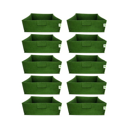 Geo Fabric Grow Bags 400 GSM Size 12x12x6 inches | Heavy Duty for Home, Terrace, Garden - Grow Microgreens, Herbs, Leafy Vegetables (Copy)