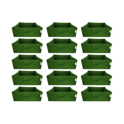 Geo Fabric Grow Bags 400 GSM Size 12x12x6 inches | Heavy Duty for Home, Terrace, Garden - Grow Microgreens, Herbs, Leafy Vegetables (Copy)