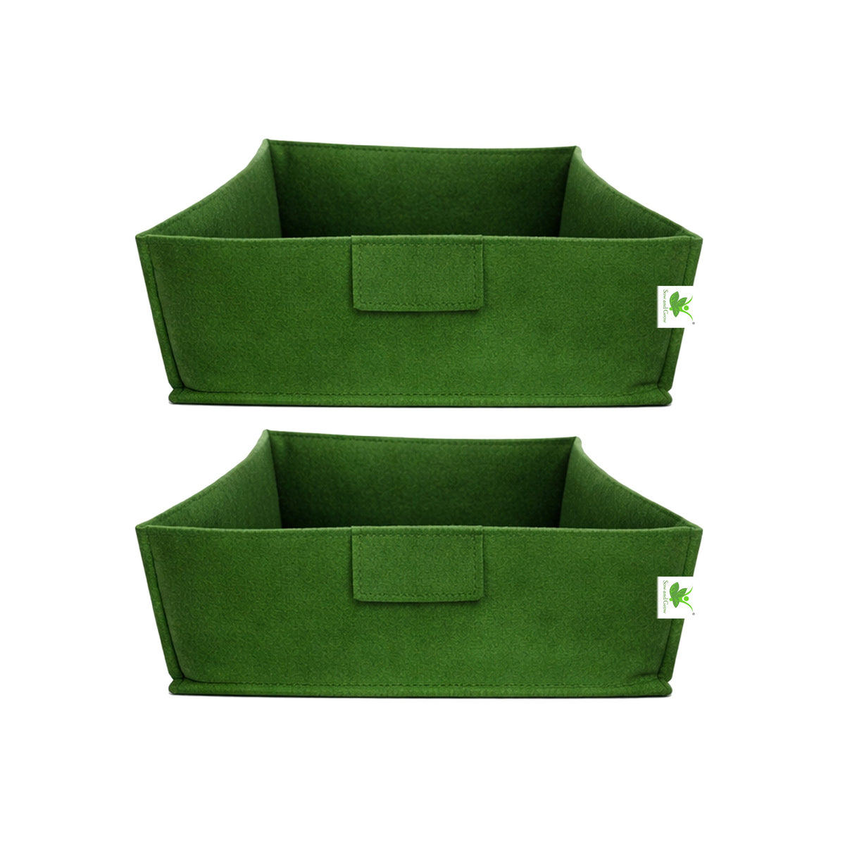 Geo Fabric Grow Bags 400 GSM Size 12x12x6 inches | Heavy Duty for Home, Terrace, Garden - Grow Microgreens, Herbs, Leafy Vegetables (Copy)