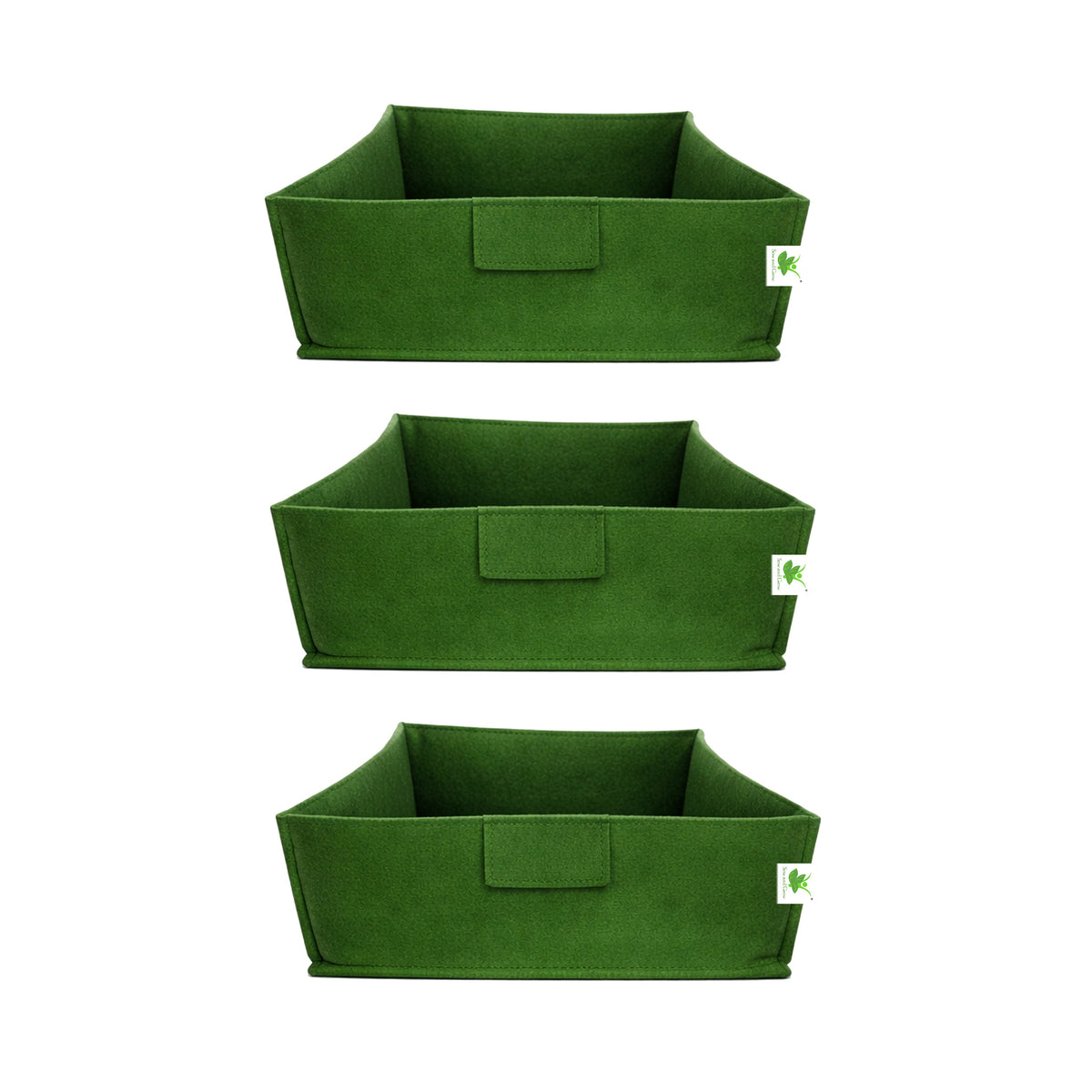 Geo Fabric Grow Bags 400 GSM Size 12x12x6 inches | Heavy Duty for Home, Terrace, Garden - Grow Microgreens, Herbs, Leafy Vegetables (Copy)