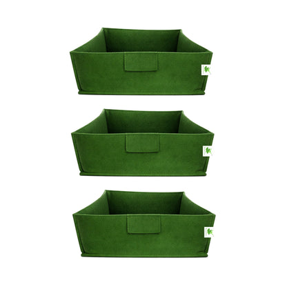Geo Fabric Grow Bags 400 GSM Size 12x12x6 inches | Heavy Duty for Home, Terrace, Garden - Grow Microgreens, Herbs, Leafy Vegetables (Copy)