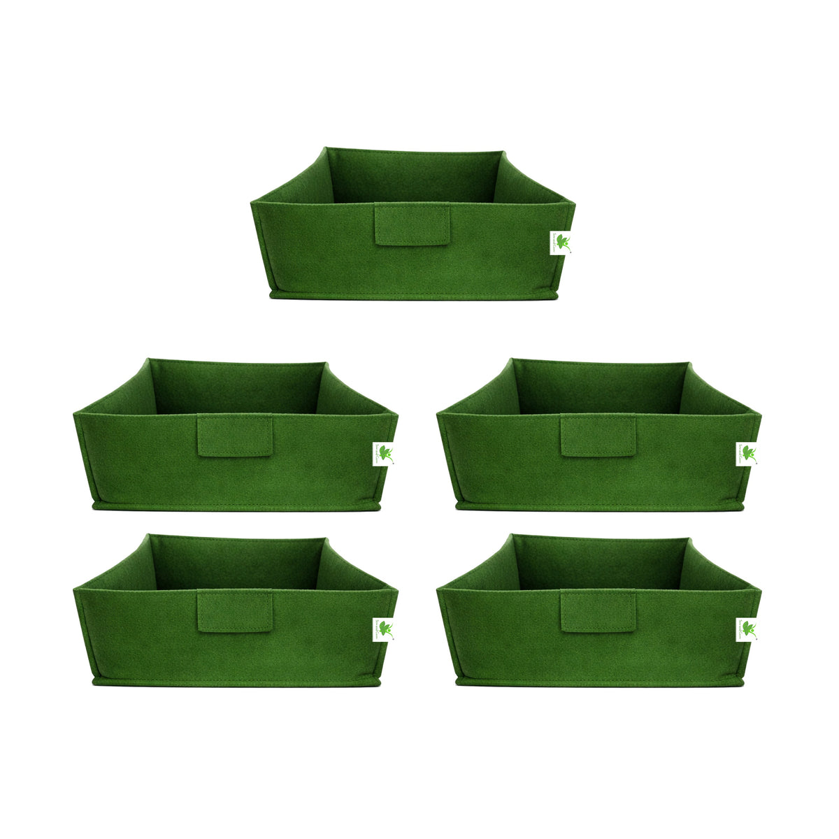 Geo Fabric Grow Bags 400 GSM Size 12x12x6 inches | Heavy Duty for Home, Terrace, Garden - Grow Microgreens, Herbs, Leafy Vegetables (Copy)