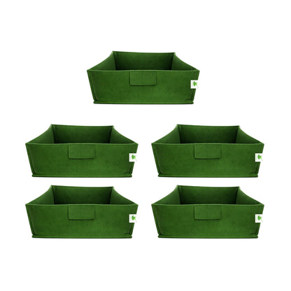 Geo Fabric Grow Bags 400 GSM Size 12x12x6 inches | Heavy Duty for Home, Terrace, Garden - Grow Microgreens, Herbs, Leafy Vegetables (Copy)