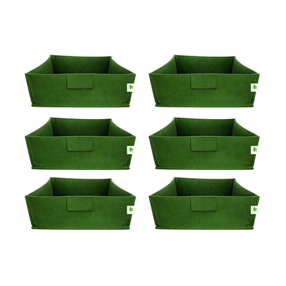 Geo Fabric Grow Bags 400 GSM Size 12x12x6 inches | Heavy Duty for Home, Terrace, Garden - Grow Microgreens, Herbs, Leafy Vegetables (Copy)