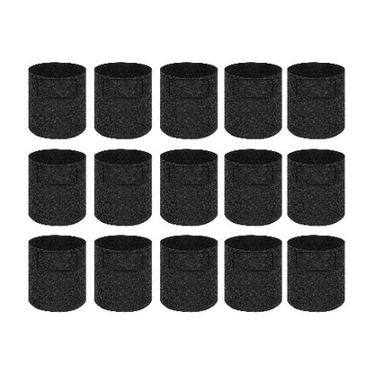 Geo Fabric Grow Bag 400 GSM Size 10x10 inches | Heavy Duty For Terrace Garden - Grow Vegetables, Flowers, Herbs