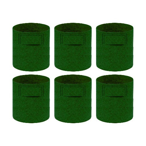 Geo Fabric Grow Bag 400 GSM Size 10x10 inches | Heavy Duty For Terrace Garden - Grow Vegetables, Flowers, Herbs