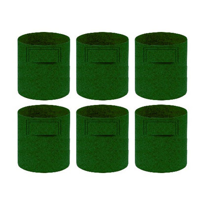 Geo Fabric Grow Bag 400 GSM Size 10x10 inches | Heavy Duty For Terrace Garden - Grow Vegetables, Flowers, Herbs