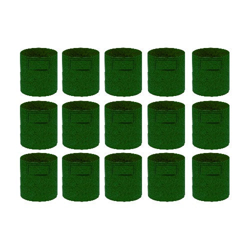 Geo Fabric Grow Bag 400 GSM Size 10x10 inches | Heavy Duty For Terrace Garden - Grow Vegetables, Flowers, Herbs