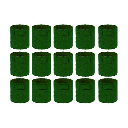 Geo Fabric Grow Bag 400 GSM Size 10x10 inches | Heavy Duty For Terrace Garden - Grow Vegetables, Flowers, Herbs