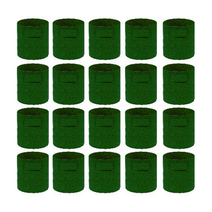 Geo Fabric Grow Bag 400 GSM Size 10x10 inches | Heavy Duty For Terrace Garden - Grow Vegetables, Flowers, Herbs