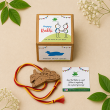 Load image into Gallery viewer, Aeroplane: Clay Rakhi with Seeds
