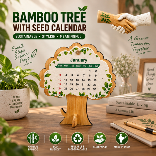 Tree Shape Plantable Calendar 2027 with Seeds in Every Page