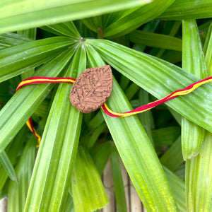 Leaf: Clay Rakhi with Seeds