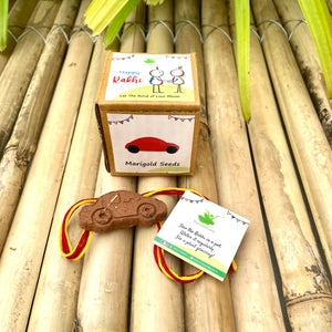 Plantable Rakhi Gift Box: Car