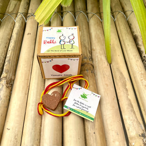 Plantable Rakhi Gift Box: Heart