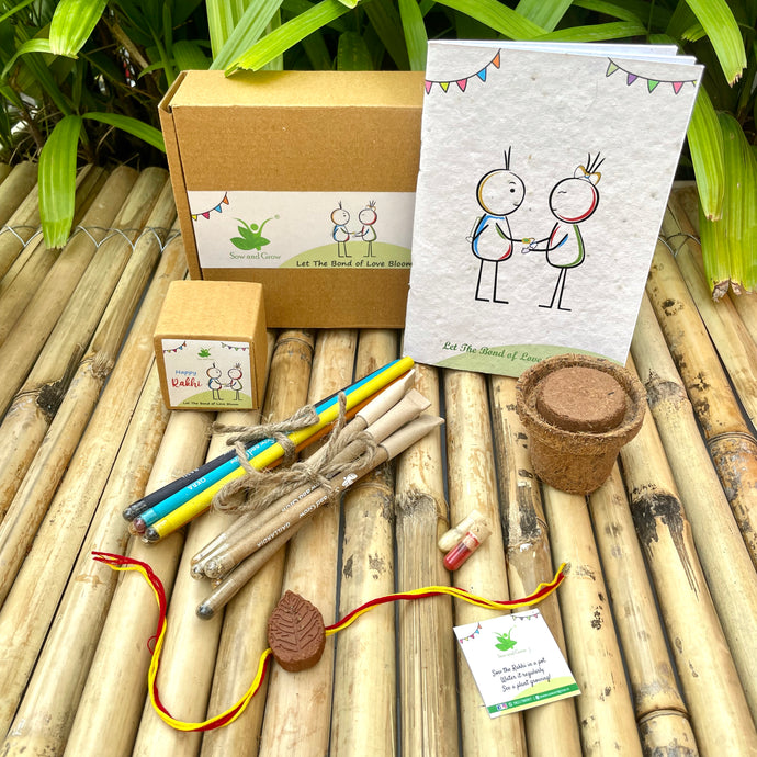 Plantable Rakhi Gift Box: Leaf