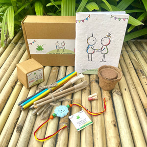 Plantable Crochet Thread Rakhi Gift Box