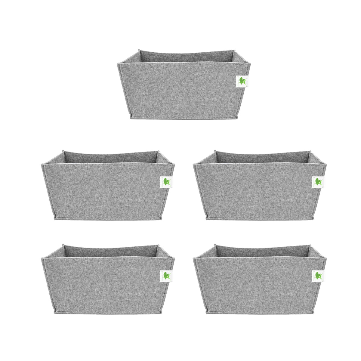 Geo Fabric Grow Bags 500 GSM Size 18x9x9 inches | Heavy Duty for Home, Terrace, Garden - Grow Herbs, Leafy Vegetables