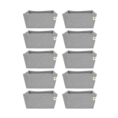 Geo Fabric Grow Bags 500 GSM Size 18x9x9 inches | Heavy Duty for Home, Terrace, Garden - Grow Herbs, Leafy Vegetables