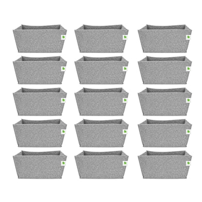 Geo Fabric Grow Bags 500 GSM Size 18x9x9 inches | Heavy Duty for Home, Terrace, Garden - Grow Herbs, Leafy Vegetables