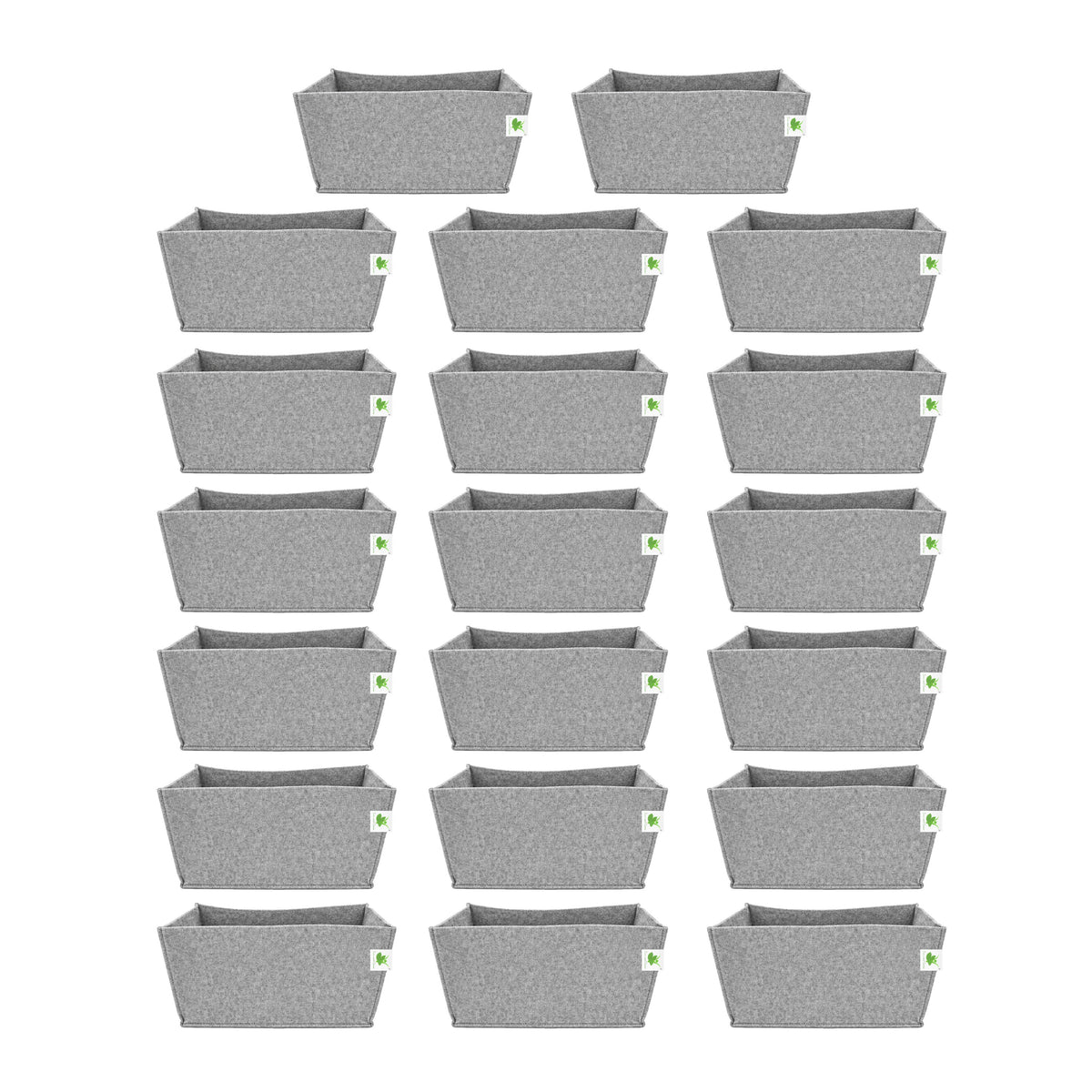 Geo Fabric Grow Bags 500 GSM Size 18x9x9 inches | Heavy Duty for Home, Terrace, Garden - Grow Herbs, Leafy Vegetables