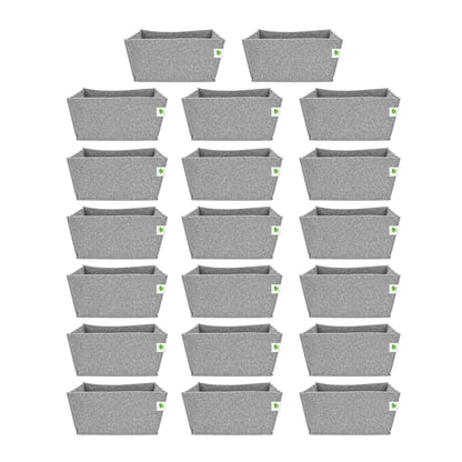 Geo Fabric Grow Bags 500 GSM Size 18x9x9 inches | Heavy Duty for Home, Terrace, Garden - Grow Herbs, Leafy Vegetables