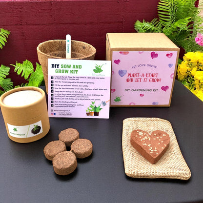 Plant-A-Heart: Plantable Heart with Tomato Seeds – Pack of 6 | Valentine's Day, Women's Day, Birthday Gifts