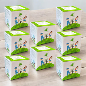 Grow Your Own Seasonal Flower Premium Kit - Pack Of 8 - Best Return Gift For Kids Birthday Party - Corporate Gifting