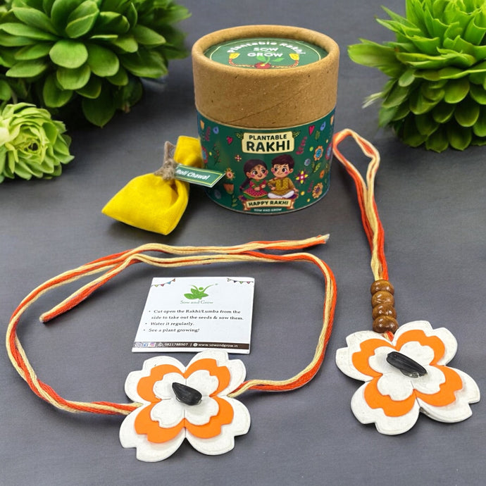 Bhaiya Bhabhi Rakhi with Roli Chawal Combo
