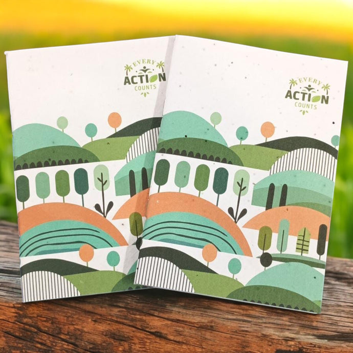 Sow and Grow Eco-Friendly Plantable Seed Diary for Writing, Sketching, Drawing | Set of 2