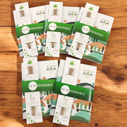 Eco-Friendly Plantable Diary and Seed Pen Combo – Set of 5 | Sustainable Stationery Gift Set