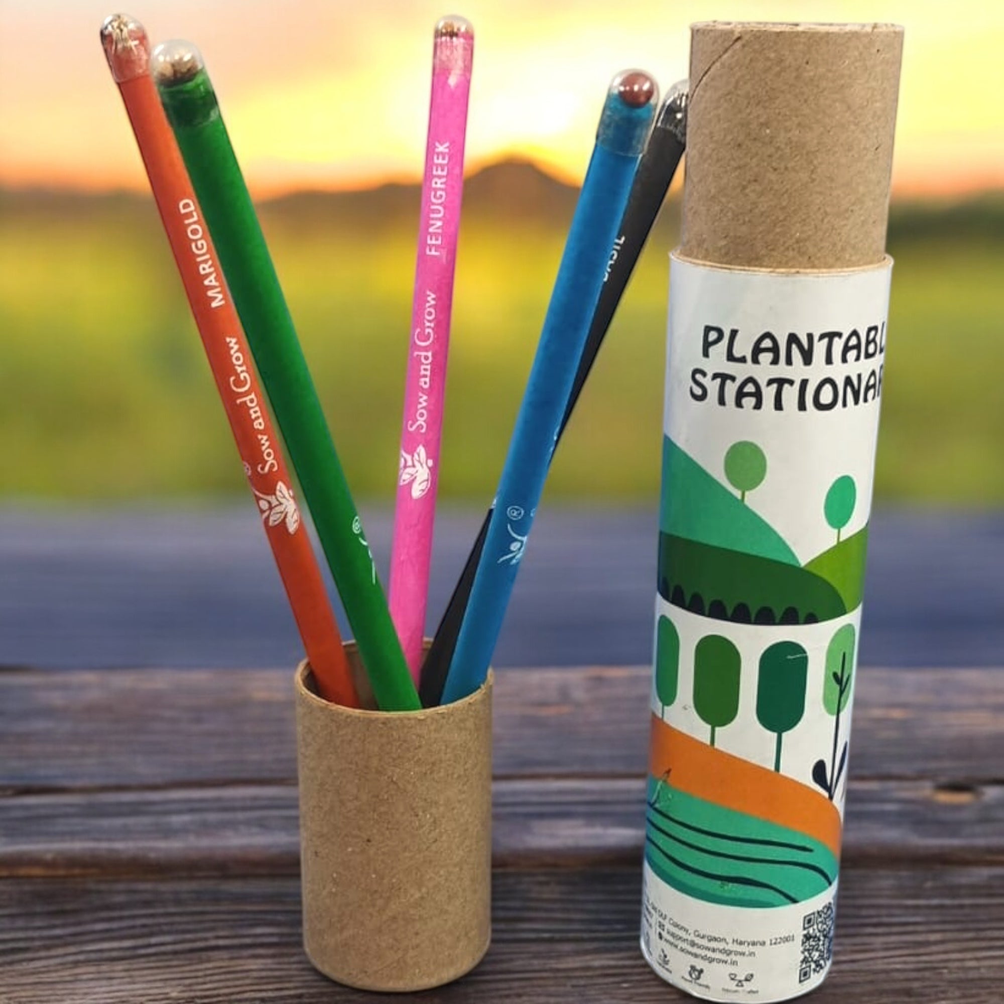 planting seed pencils Sow and Grow Plantable Seed Pencils