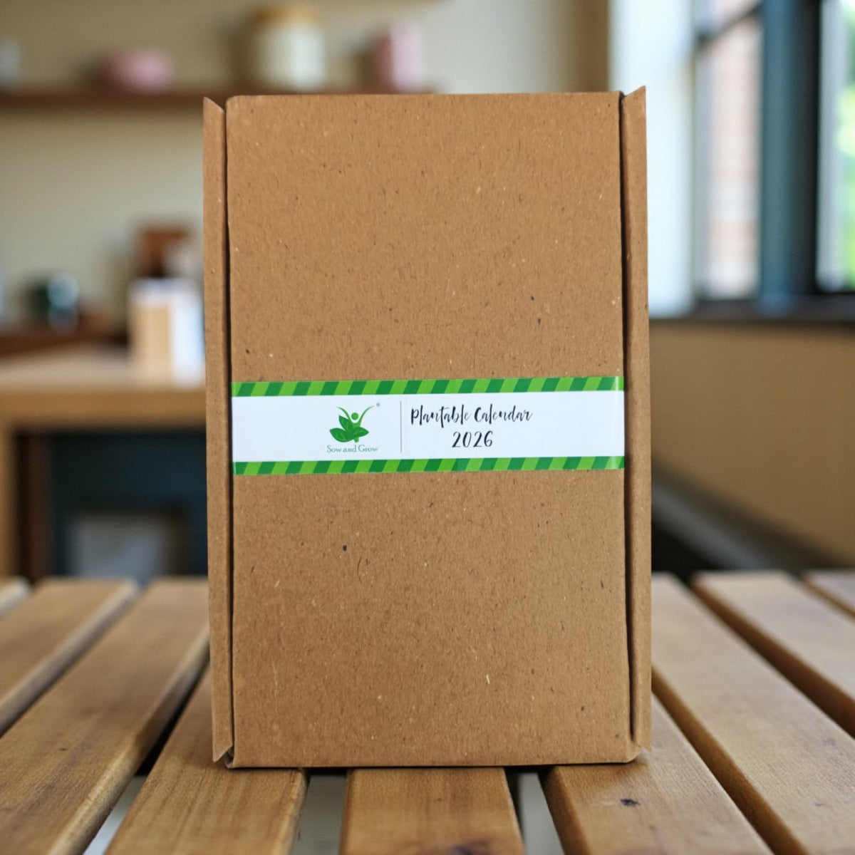 Plantable Calendar 2026 with Seeds in Every Page | Colourful Floral Design | Eco-Friendly with Wooden Easel | 2 Varieties of Flower Seeds