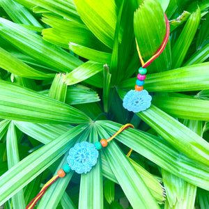 Crochet Thread Rakhi and Lumba with Zinnia Seeds