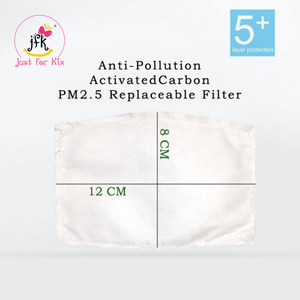 10 Pieces Anti-Pollution 5 Layers Activated Carbon PM2.5 Replaceable Filter