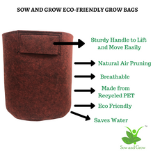 Load image into Gallery viewer, 10X10 Inches Round Grow Bag and Tulsi Seeds Grow it Yourself Kit
