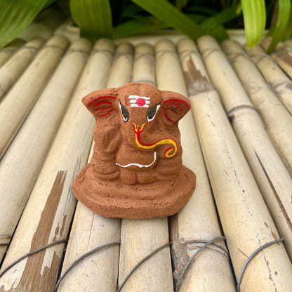 Plantable Seed Ganesha – 6.5 cm | Includes Marigold Seeds, Pot & Soil | Eco-Friendly Grow Kit | Ideal for Ganesh Chaturthi, Diwali & Wedding Gifting