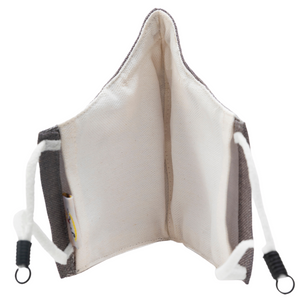 Grey Colour | Conical Protective Face Cover with a Pocket, Adjustable Ear Loops and Nose Wire