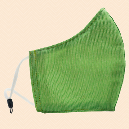 Pack of 3 Light Green, Sports, Grey | Conical Protective Face Cover with a Pocket, Adjustable Ear Loops and Nose Wire