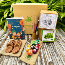 Load image into Gallery viewer, Ultimate MegaBox: Plantable Ganesha and Lakshmiji + Gardening Kit + 7 Seed Balls + Organic Cow Dung Diya + Diary + 2 Plantable Pens and Pencils
