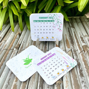 Christmas Gift Hamper: Plantable Hangings + Stationary + Gardening Kit + Tea light Holders