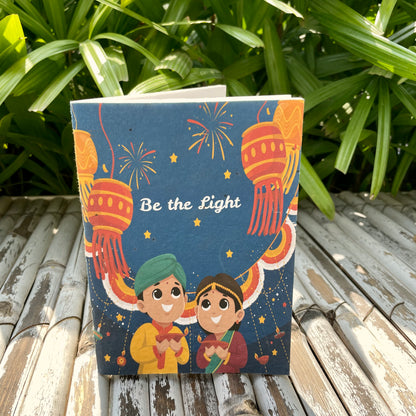 Ecofriendly Assorted Hamper:  Plantable Diary + Seed Pen + Mini Grow Kit of Marigold + Ganesha Shadow Tealight Holder