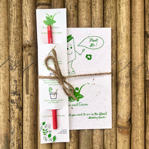Sow and Grow Eco-Friendly Plantable Diary and Seed Pencil Combo | Set of 5