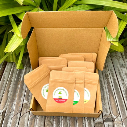 Sow and Grow Sampler Pack of Easy Growing Microgreen Seeds with Growing Instructions | Grow Your Own Super Salad | Combo Seed Pack of 10 Varieties