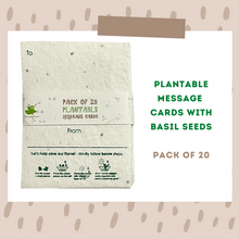 Load image into Gallery viewer, Plantable Message Cards/ Gift Tags: Pack of 20
