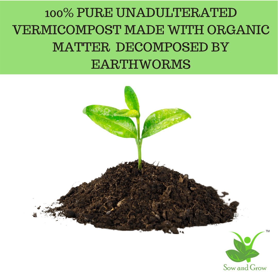 Buy MYOWNGARDEN Vermicompost 10kg for Plants - Premium Quality Manure for  Gardening (Vermicast, Earthworm Compost) Online at Best Prices in India -  JioMart.