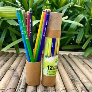 Jute Bag Collection: 1 Plantable Diary and 12 Plantable Pencil Combo in a Re-usable Stationary Box