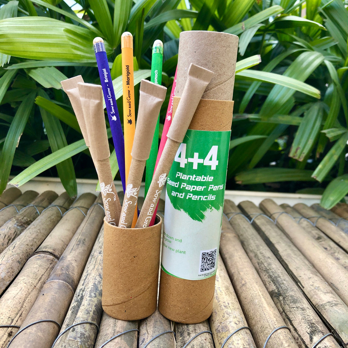 MegaBox with Tealight Holders: 2 Premium Tealights + Gardening Kit + 7 Seed Balls + Organic Cow Dung Diya + Diary + 4 Plantable Pens and Pencils