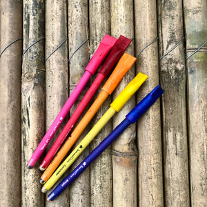 Sow and Grow Plantable Seed Paper Pen Colourful (Pack of 10 Single Pens) - Gift Pack